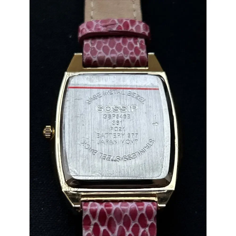 Gossip Gold Tone Pink Band Women’s Quartz Watch